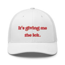 Load image into Gallery viewer, It’s Giving Me The Ick Retro Trucker Cap