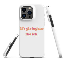 Load image into Gallery viewer, It’s Giving Me The Ick Retro Snap case for iPhone®