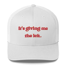 Load image into Gallery viewer, It’s Giving Me The Ick Retro Trucker Cap
