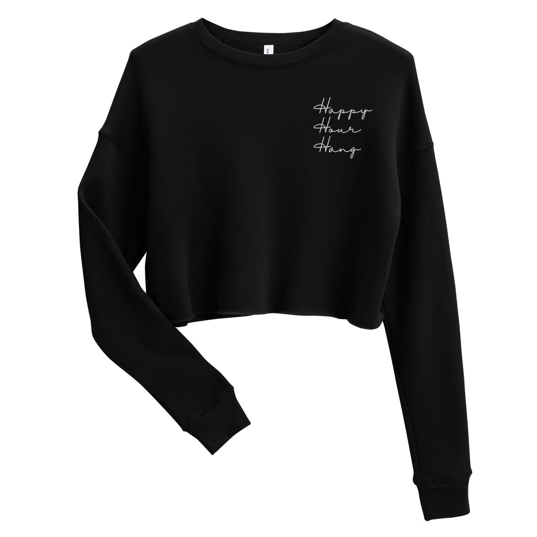 Happy Hour Hang Crop Sweatshirt